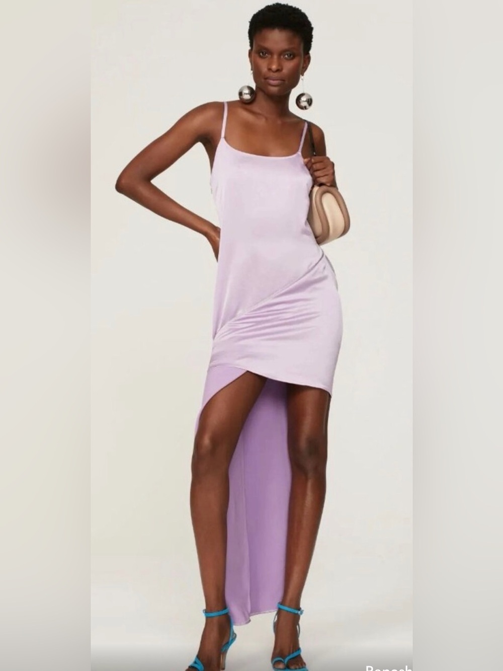 JW ANDERSON Lilac Asymmetric Slip Dress